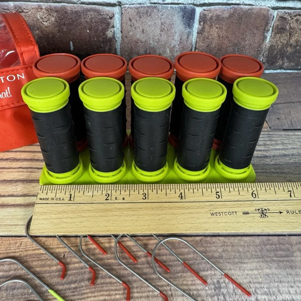 Remington All That Hot Rollers Travel 10 Curlers w Clips / Case Tested!‎ H-1015